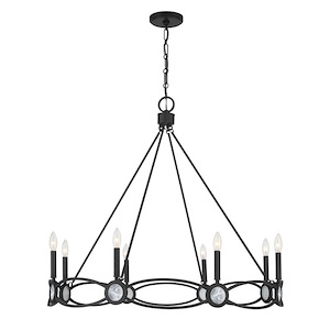 Minette - 8 Light Chandelier-34 Inch Tall and 37 Inch Wide - 1400078