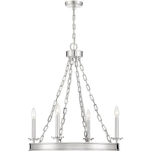 4 Light Chandelier-27.26 inches tall by 25 inches wide - 1040506