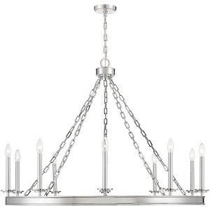 10 Light Chandelier-33 inches tall by 45 inches wide
