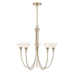 Florena - 5 Light Chandelier-26 Inch Tall and 26 Inch Wide - 1400079
