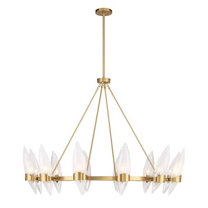 Nouvel - 12 Light Chandelier In Modern Style-34 Inches Tall and 45 Inches Wide