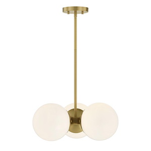 Turin - 3 Light Chandelier-12 Inch Tall and 17 Inch Wide - 1399587