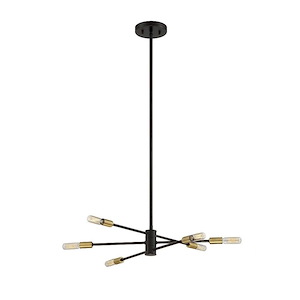 Lyrique - 6 Light Chandelier in Industrial Style-7 Inches Tall and 21.75 Inches Wide