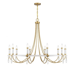 Mayfair - 10 Light Chandelier In Glam Style-34 Inches Tall and 45 Inches Wide