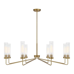 Baker - 8 Light Chandelier In Contemporary Style-14 Inches Tall and 44 Inches Wide - 1300619