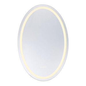 Oneida - 38W LED Oval Frontlit Mirror-36 Inch Tall and 24 Inch Wide - 1393352
