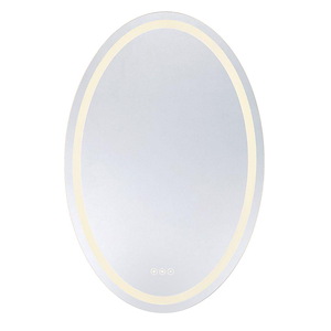 Beckett - 42W LED Oval Frontlit Mirror-36 Inch Tall and 24 Inch Wide - 1393362