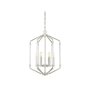 6 Light Foyer-Transitional Style with Contemporary and Bohemian Inspirations-27 inches tall by 16 inches wide - 688521
