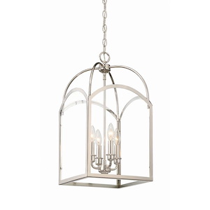4 Light Foyer-Traditional Style with Transitional and Bohemian Inspirations-23 inches tall by 12 inches wide - 495914