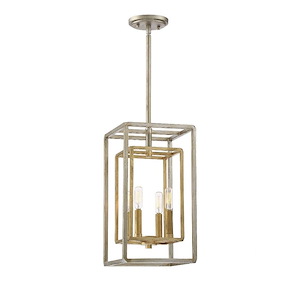 4 Light Foyer-Traditional Style with Transitional and Contemporary Inspirations-18.75 inches tall by 9.25 inches wide - 477767
