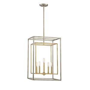 5 Light Foyer-Traditional Style with Transitional and Contemporary Inspirations-27 inches tall by 16.25 inches wide - 477766