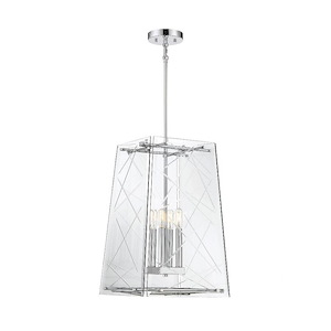 Kole - 4 Light Pendant In Transitional Style-21 Inches Tall and 14 Inches Wide