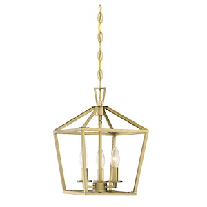 3 Light Foyer-Transitional Style with Contemporary and Farmhouse Inspirations-15 inches tall by 10 inches wide