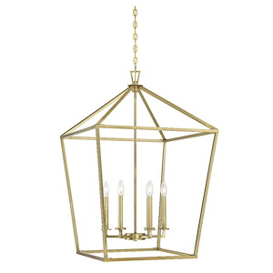 6 Light Foyer-Traditional Style with Transitional and Bohemian Inspirations-36.5 inches tall by 24 inches wide