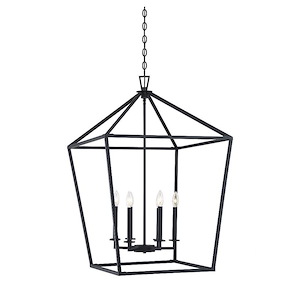 6 Light Foyer-Traditional Style with Transitional and Bohemian Inspirations-36.5 inches tall by 24 inches wide - 1302302