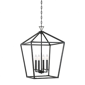 4 Light Foyer-Traditional Style with Transitional and Bohemian Inspirations-26 inches tall by 17 inches wide - 731178