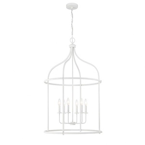 Brookstone - 6 Light Pendant In Traditional Style-40 Inches Tall and 26 Inches Wide