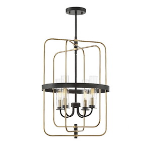 4 Light Foyer-Industrial Style with Vintage and Contemporary Inspirations-23.19 inches tall by 17.25 inches wide