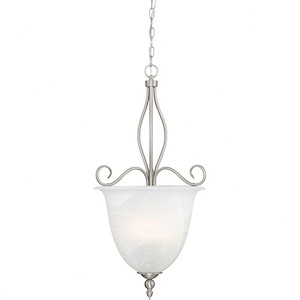 4 Light Pendant-Transitional Style with Traditional and Contemporary Inspirations-33 inches tall by 17.5 inches wide