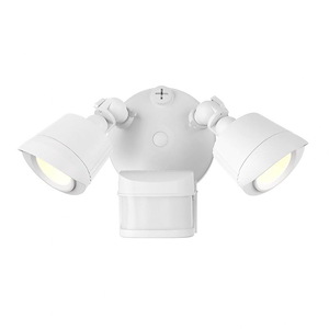44W 2 LED Outdoor Motion Sensored Double Flood Light-6.7 Inches Tall and 7.87 Inches Wide