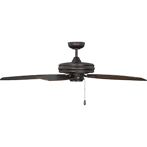 5 Blade Ceiling Fan-Transitional Style with Traditional Inspirations-8.6 inches tall by 52 inches wide