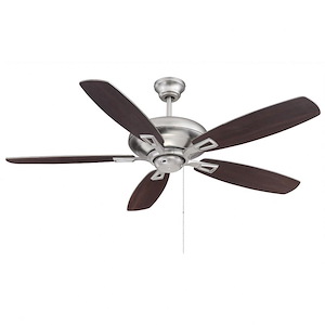 5 Blade Ceiling Fan with Light Kit-Transitional Style with Contemporary Inspirations-6 inches tall by 52 inches wide