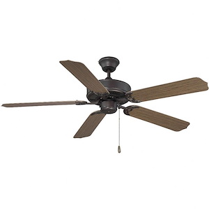 Nomad - 5 Blade Ceiling Fan With Light Kit-15 Inches Tall and 52 Inches Wide