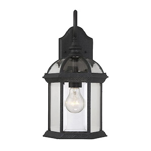 1 Light Outdoor Wall Lantern-Traditional Style with Transitional and Rustic Inspirations-15.75 inches tall by 8.25 inches wide - 97463