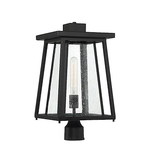 Denver - 1 Light Outdoor Post Lantern In Mission Style-19 Inches Tall And 10 Inches Wide