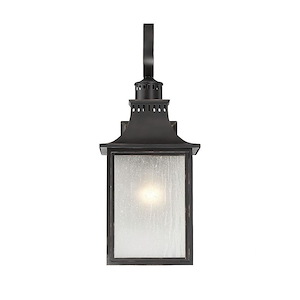 3 Light Outdoor Wall Lantern-Modern Farmhouse Style with Rustic and Transitional Inspirations-26.75 inches tall by 10 inches wide - 100358