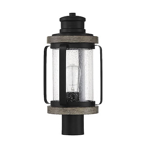 1 Light Outdoor Post Lantern-17.5 inches tall by 8.5 inches wide