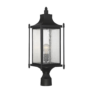 1 Light Outdoor Post Lantern-Transitional Style with Modern Farmhouse and Contemporary Inspirations-23.5 inches tall by 8 inches wide