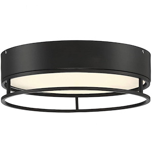 30W 1 LED Flush Mount-Transitional Style with Contemporary and Modern Inspirations-4.5 inches tall by 15 inches wide - 1027508