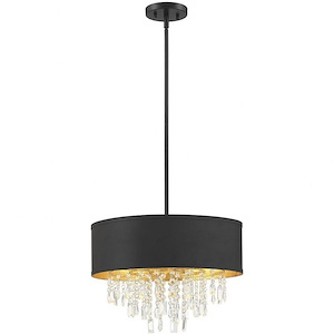 4 Light Semi-Flush Mount-Contemporary Style with Glam and Transitional Inspirations-12 inches tall by 18.13 inches wide