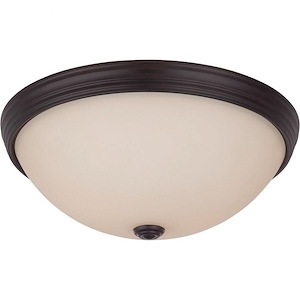 2 Light Flush Mount-Traditional Style with Transitional and Contemporary Inspirations-5 inches tall by 13 inches wide