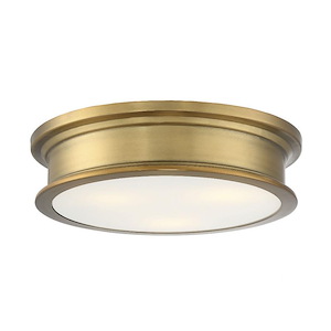 3 Light Flush Mount-Transitional Style with Bohemian and Industrial Inspirations-4 inches tall by 16 inches wide - 820665
