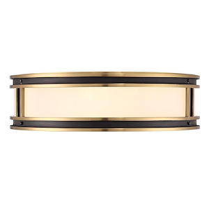 Alberti - 4 Light Flush Mount In Modern Style-5.25 Inches Tall and 18.5 Inches Wide