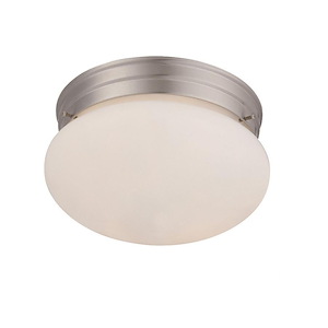 Two Light Flush Mount-Traditional Style with Transitional Inspirations-5.88 inches tall by 9 inches wide