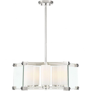 5 Light Pendant-Modern Style with Contemporary and Scandinavian Inspirations-9 inches tall by 24 inches wide - 1217307