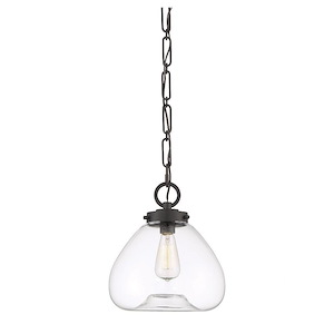 1 Light Pendant-Shabby Chic Style with Bohemian and Transitional Inspirations-12.75 inches tall by 11.5 inches wide - 1148682