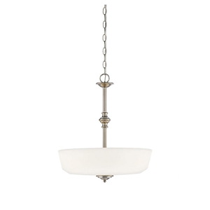 3 Light Pendant-Traditional Style with Transitional Inspirations-21.5 inches tall by 18 inches wide - 1217284