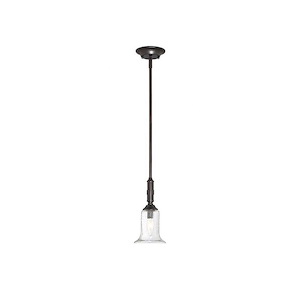 1 Light Mini-Pendant-Traditional Style with Transition Inspirations-42.25 inches tall by 6 inches wide