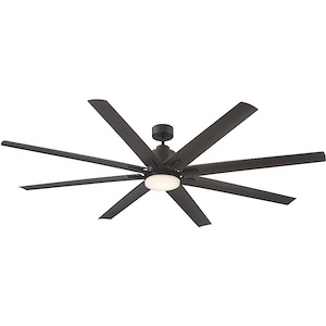 Bluffton - 8 Blade Ceiling Fan With Light Kit-14.5 Inches Tall and 72 Inches Wide