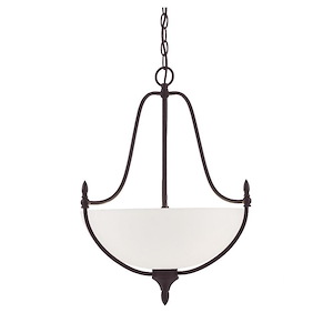 Wide Pendant-Contemporary Style with Transitional and Traditional Inspirations-22 inches tall by 18 inches wide - 1026952