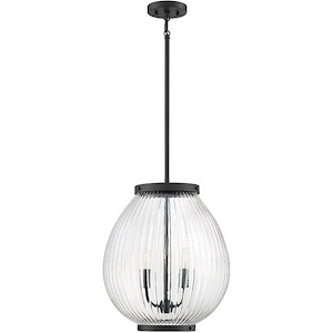 3 Light Pendant-19 inches tall by 16 inches wide - 1040553