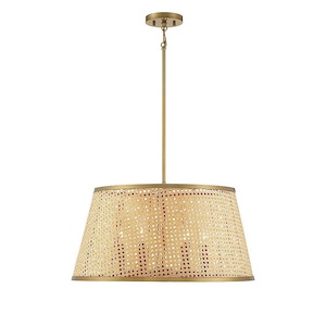 Astoria - 6 Light Pendant In Bohemian/Eclectic Style-13 Inches Tall And 24 Inches Wide - 1217232