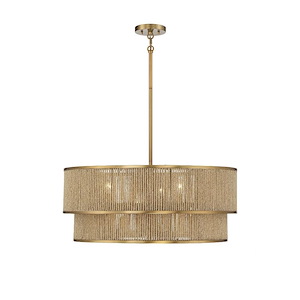 Ashburn - 6 Light Pendant In Bohemian/Eclectic Style-12 Inches Tall And 28 Inches Wide - 1217246