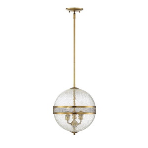 3 Light Pendant-Industrial Style with Contemporary and Transitional Inspirations-13 inches tall by 12 inches wide