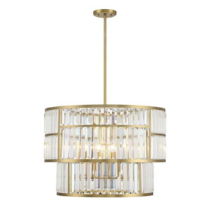 Rohe - 5 Light Pendant In Glam Style-19.25 Inches Tall and 26 Inches Wide