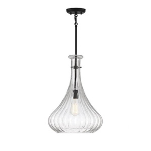 1 Light Pendant-20 inches tall by 14 inches wide